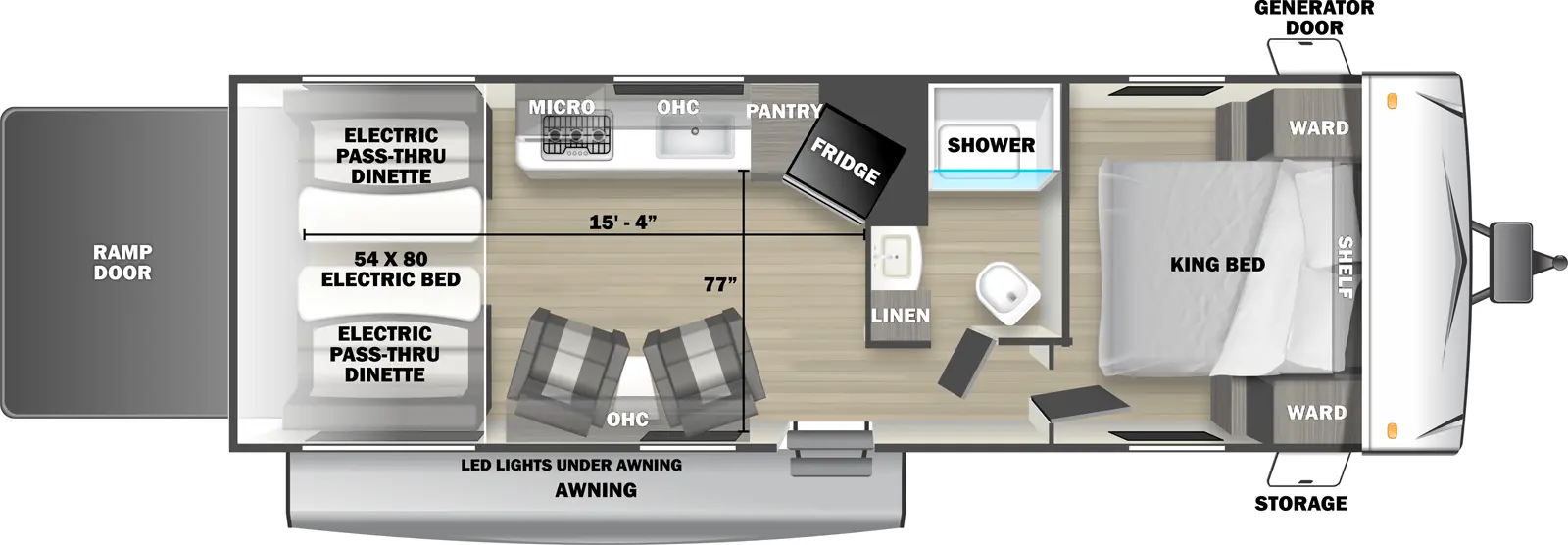 Shockwave 2500RLS - DSO Floorplan